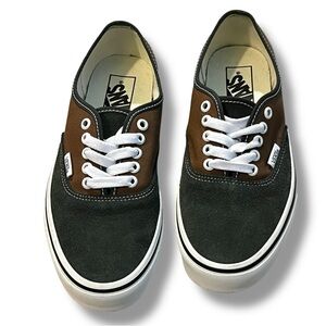 Vans Authentic Pop Brown Black Sneakers Color Block Womens 8